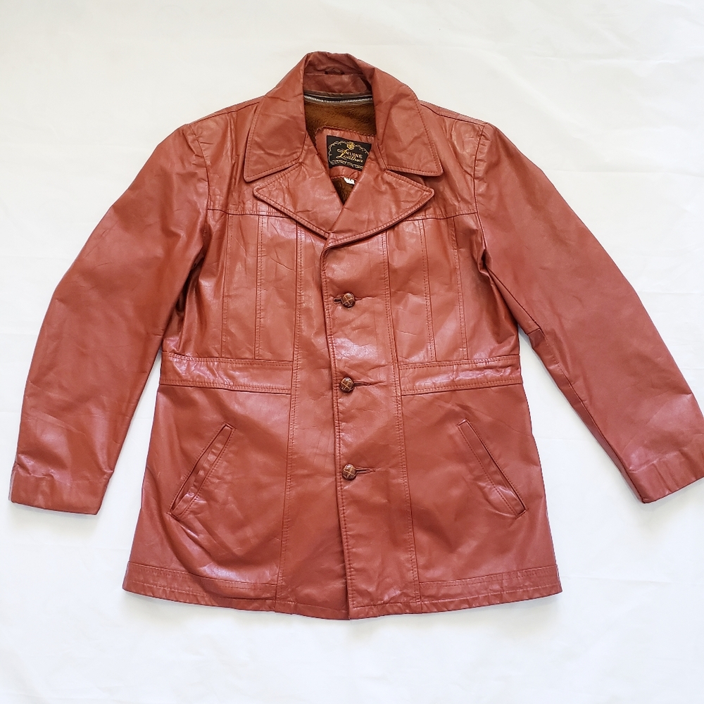 Vintage Genuine Leather Women Jacket - Picture 2 of 8